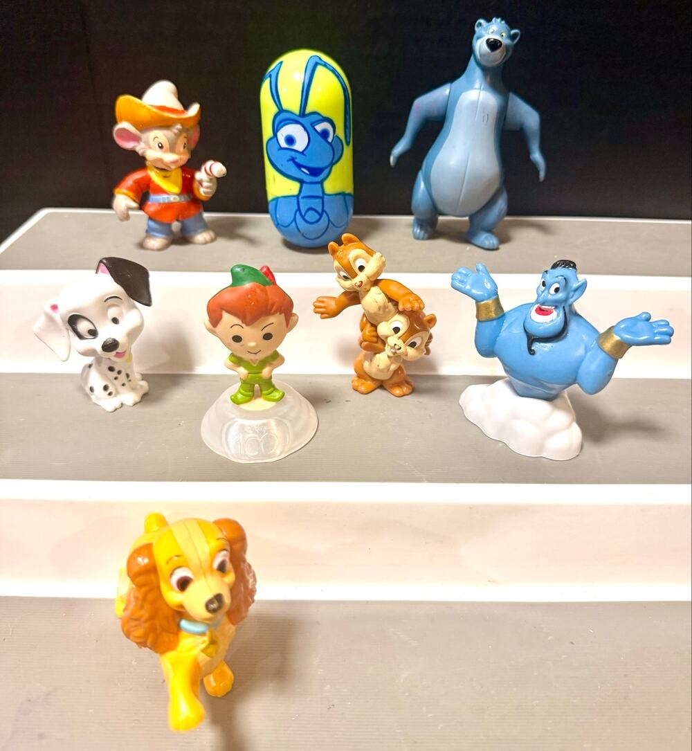 Vintage collection of Disney movie characters fast food toys 1990’s
